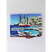 Gölyazı Polyester Kabartmalı Magnet 7 Cm X 5 Cm Dekoratif Hediyelik Buzdolabı Süsü Kod:1719