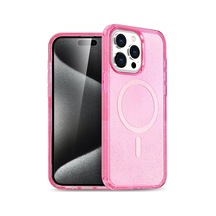 Apple Uyumlu iPhone 15 Pro Max Uyumlu Kılıf Star Magsafe Kapak - Pembe