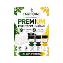 Premium Mum Yapım Hobi Seti - Parafin Wax 250 Gr - 3'lü Toz Mum Boyası Seti - Yeşil, Siyah, Sarı Bkfabpw2503yssr Karışık