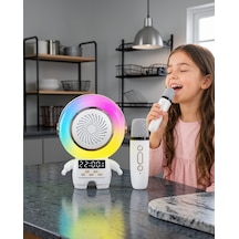 Astronot Mini Bluetooth Hoparlör Ve Karaoke Mikrofon