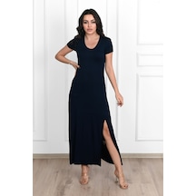Koza Butik Kadın Yırtmaç Detaylı Elbise 5174-23 001