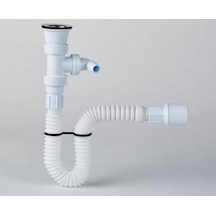 Japar Çatallı Lavabo Sifonu 50 mm Beyaz