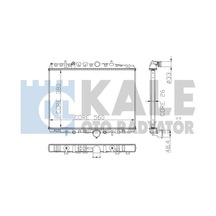 KALE OTO Radyatör 2056021AB Su Radyatörü C5 406 II 607 Al Pl Brz