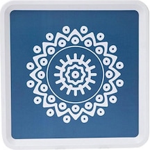 Zuccii Home Alaçatı Tepsi - Mavi - 32,5x32,5 Cm Çok Renkli