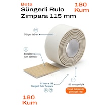 115 Mm Süngerli Rulo Zımpara 180 Kum 1 Metre Esnek Yumuşak Tabanlı
