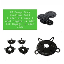 Vestel ,arçelik ,beko Ve Birçok Marka Için Cam Ocak Izgara Takımı-ankastre-set Üstü 20 Parça Ocak Yedek Parça