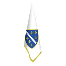 Bosna Hersek 1992-1998 Bayrağı -ofis-makam-toplantı Odaları - Saçaklı Makam Bayrağı 1