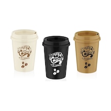 Qlux L-00751 Kahve Bardak Plastik Yudumlama Ağızlıklı Kapak - 24'li Paket Diğer