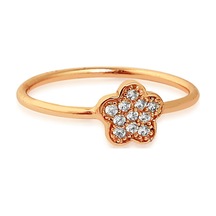 Kuyumcudukkani Taşlı Yıldız Yüzük-10335-r-w Rose Gold