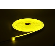 Neon Led Şerit 5metre Sarı Led Zincir Bandı Hortum Esnek Dekoratif Aydınlatma Işık 12v 10w