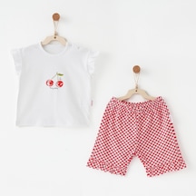 Andywawa Kız Bebek Takım 2 Parça Set Anw-ac26685 Kırmızı