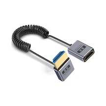 0.7m Sarmal Koaksiyel 8k 48gbps Hdmı 2.1 Kablo, Bağlantı Noktası: Erkekten Dişiye Yukarı Dirsek