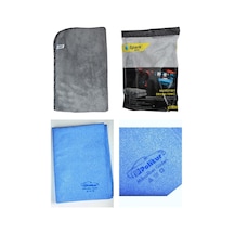 Spark 2316 Peluş Oto Kurulama Bezi Ve Polikur 3356 Mikrofiber Güderi Oto Kurulama Bezi 2'li Set