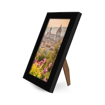 5,5 X 8,5 Siyah Resim Çerçevesi - Kırılmaya Dayanıklı Camlı Tasarlanmış Ahşap Fotoğraf Çerçevesi - Duvar Ve Masa Üstü Ekranı İçin Asma Donanımlı Ve Şövaleli Playbill Çerçevesi