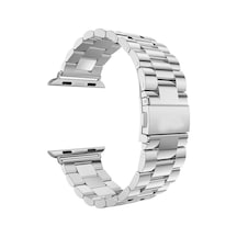Microsonic  Apple Uyumlu  Watch  Series 7 41mm Metal Stainless Steel Kordon