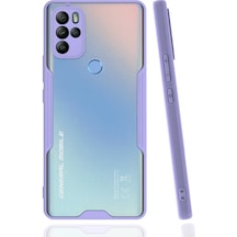 General Mobile Gm 21 Pro Kılıf Kamera Korumalı Arkası Şeffaf Silikon Mor