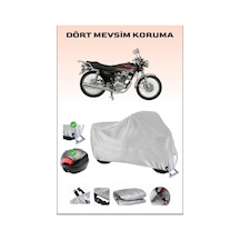 Mondial 175 Masti X İçin Arka Çanta Ve Kilit Uyumlu Gri Motosiklet Branda, Güvenli