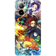 Realme 12 Lite Uyumlu Demon Slayer Efsanesi:iblis Avcıları Baskılı Silikon Kılıf Renkli