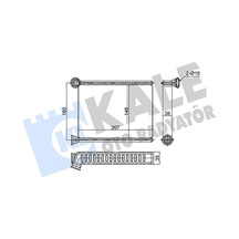 Kale 352860 Kalorifer Radyatörü - Renault Megane 4 2015- 1.2 Tce 271154677r