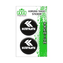 Kanuni Koruma Takozu 4x4 İkili Damla Sticker Çok Renkli