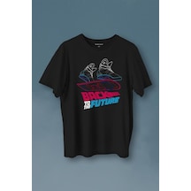 Back To The Future Geleceğe Dönüş Uçan Kaykay Baskılı Tişört Unisex T-shirt 001