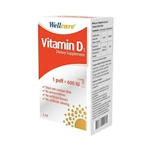 Wellcare Vitamin D3 Içeren Takviye Edici Gıda 5 Ml 1 Fıs 600 Iu
