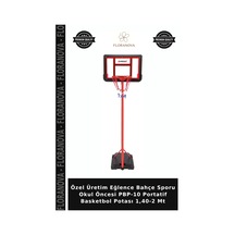 Özel Üretim Eğlence Bahçe Sporu Okul Öncesi Pbp-10 Portatif Basketbol Potası 1,40-2 Mt