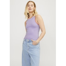 Jack & Jones Kadın Bisiklet Yaka Bluz - Evelyn 12254344 Lilac Breeze Mor