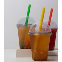 95/400 Cc Pet Bardak Kapak - 100 Adet Pipet Hediye Diğer