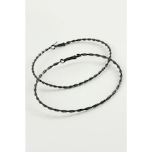 Burgulu Metal Halka Küpe 8-9-10 Cm çok renkli