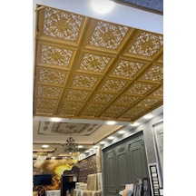 Diecor Led Döşenebilir Asma Tavan Uyumlu 60x60 Dekoratif Tavan Paneli Sarı 60 X 60 Model:xa289