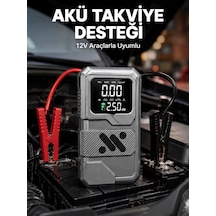 Taşınabilir Araç Akü Takviye Ve Hava Kompresörü Powerbank Özellikli Cn