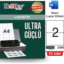 Herboy Hb-1102 210 X 148,5 Mm A4 Laser Etiket 25 Adet