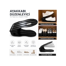 Buradabuldun Ayarlanabilir Ayakkabı Düzenleyici Rampa - Dolap İçi Yer Tasarrufu Sağlayan Ayakkabılık 1 Adet Çok Renkli