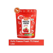 Pol's Freeze Fresh Çilek 15 G X 7 Adet Freeze Dry Dondurularak Kurutulmuş Meyve 15 G