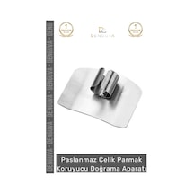 Parmakkoruyucu Şef Paslanmaz Çelik Kesim Emniyetli Pratik Parmak Koruyucu Doğrama Güvenlik Aparatı