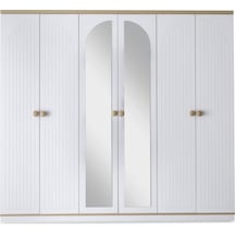 Dejavu 6 Kapaklı Modern Aynalı Elbise Gardrop 240cm