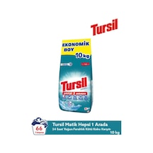 Tursil Matik Hepsi 1 Arada 10 Kg Ekonomik Boy Toz Çamaşır Deterjanı 66 Yıkama Ferahlık 9000101834574-6462