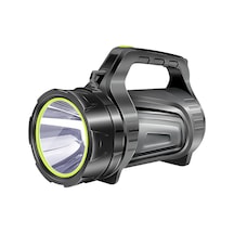 POWERMASTER JS-881D ŞARJLI LEDLİ UZUN MENZİLLİ KAMP TİPİ ÇOK FONK Siyah