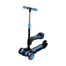 Furkan Toys Cool Wheels Led Işıklı Oturaklı Combo Scooter Mavi