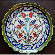 Geleneksel İznik Desenli Çini Tabak