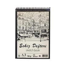Eskiz Defteri A3 Spralli 50 Yaprak 1 Adet 100 Gr 297x420 Mm Sketch Book Üstten Açılmalı Ezkiz D