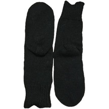 Siyah Renkli Yün El Örgüsü 40-44 Numara Çorap