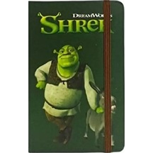 Mabbels Sert Kapak Mini Defter Sherek Yeşil 80 Yp 9x14 Dft-388432 Çok Renkli
