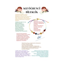 Gümüştel El Sanatları Sertifikalı Kız Öğrenci Bileklik Kehribar Pembe Kuvars Kalsit Havlit Lapis Lazuli Akik Gökkuşağı Ip Çok Renkli