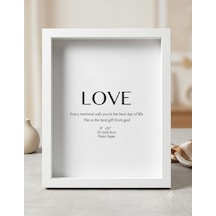 Modern Ahşap Çerçeve Şık Fotoğraf Çerçevesi 19cm-24 Cm Beyaz Renk