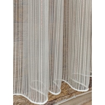 Pudra Tergal Eteği Kurşunlu Tül Perde / Ölçünüze Özel Dikim