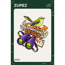 Zpz786 Birdwatching Detour Ütüyle Uygulanabilir Transfer Baskı - 911529716