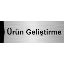 Ürün Geliştirme 7x20cm Gümüş Renk Metal Yönlendirme Levhası
