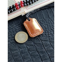 Küçük Dörtgen Cevşen Dualı Kolye Muska Hakiki Deri El Yapımı Xs P Çok renkli 37215093